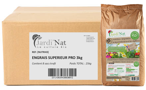 Carton :  Engrais Superieur PRO 3kg*(8 unités)