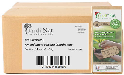 Carton : Amendement calcaire lithothamne 850g* (14 unités)