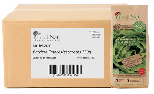 Carton : Barrière aux limaces et escargots 750g*(14 unités)
